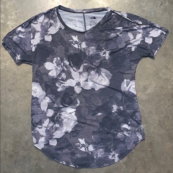 north face floral shirt